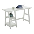 thumbnail image 2 of Convenience Concepts Designs2Go Bureau Tréteau Blanc, 2 of 5