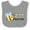 Heather and White, variant on Inktastic Bee Positive Cute Bee Boys or Girls Baby Bib