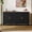 Modern-Black, variant on CBJCBJ Mid-Century 58'' Wood 4 Door Sideboard Buffet Cabinet for Living Dining & Bedroom (Brown)