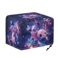 thumbnail image 6 of Xixirimido Cute Axolotl Galaxy Print Toaster Cover, Dust Proof Cover for Kitchen Small Appliance with Drawstring Toaster Protector Cover Kitchen Accessories, for 2 Slice, 6 of 7