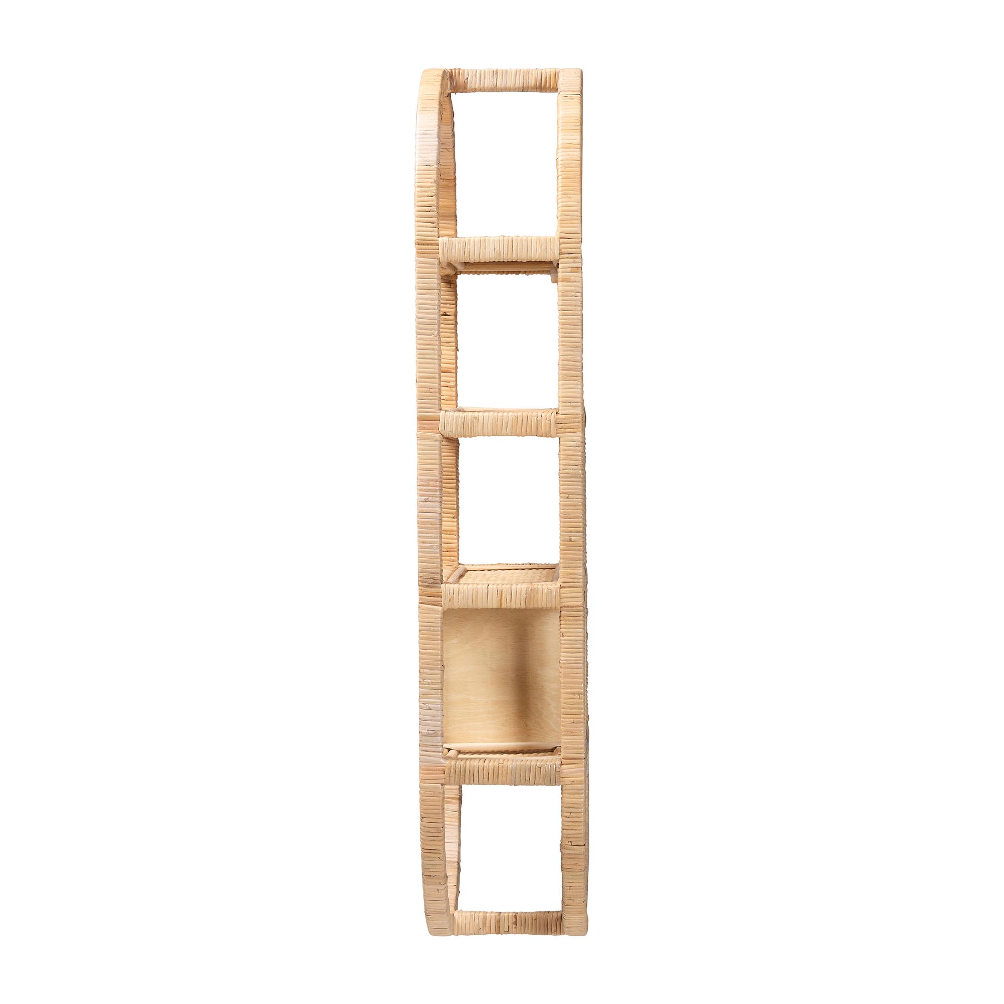 bali & pari Labonita Boho Wall Shelf, Natural Brown