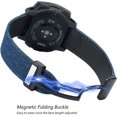 thumbnail image 2 of HAHDAXIA Bracelet de Montre pour Garmin Instinct/Instinct 2 Bracelets Solaires, Toile de Denim Douce avec Bracelet de Poignet en Cuir Véritable Résistant à la Sueur pour Garmin Instinct Tactique/marée/esports/instinct Solar-Max Poignets, 2 of 7