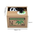 thumbnail image 3 of Elainilye Money Bank, Panda Automatic Coin Saving Box with Theft Action Fun Mechanism for Educational Gift Piggy Cash Container Toy​​, Multicolor, 3 of 4