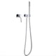 thumbnail image 1 of Juego de Ducha de Pared con Cabezal de Ducha de Agua Fría y Caliente Juego de Ducha Plateado, 1 of 8