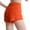 Orange, variant on Annhoo Womens Athletic Shorts 2 in 1 Floral Printed High Waist Zipper Back Pockets Tennis Running Gym Yoga Bottoms
