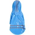thumbnail image 3 of Chubasquero para cachorros Vevor con capucha azul impermeable PU ropa reflectante, 3 of 5