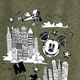 thumbnail image 3 of Disney - Mickey Mouse - Skyscraper, Airplanes, & Clouds Sketch - Juniors High Neck Tank Top, 3 of 5