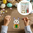 thumbnail image 3 of Musatteng Spring Craft Kit - Adjustable Wooden Art Station for Ages 3-12, Non-Toxic Painting Set with Stencils & Storage, Holiday DIY Decor Activity, 3 of 3