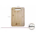 thumbnail image 2 of Tabla Picar Cortar Hudson Madera Bambú Cocina 27x19 Cm, 2 of 5