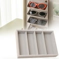 thumbnail image 6 of Kuntesetty Sunglasses Organizer Tray Eyeglasses Storage Box for Living Room Travel Home Gray, 6 of 9