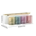 thumbnail image 2 of Toothbrush Holder with Tooth Cups Storage Rack for Bathroom - Space-Saving Countertop Organizer for Multiple Toothbrushes, Includes 1 Rack & 4 Cups, 2 of 5