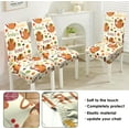 thumbnail image 5 of Fall Thanksgiving Chair Covers Set of 4, Pumpkin Turkey Dining Chair Protectors, Elastic Removable Washable Dining Chair Covers for Fall Thanksgiving Kitchen Dining Room Holiday Decorations, 5 of 6