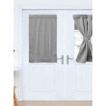 thumbnail image 4 of MesaSe 2 Pcs Rideaux de Porte Polyester Occultants Rideaux de Fenêtre avec Embrasse Gris Foncé Draperies de Porte Assombrissantes 25x72 Pouces, 4 of 4