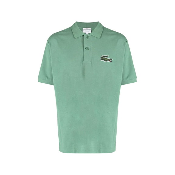 Lacoste Original Loose Fit 80's Croc Unisex Polos Size XL, Color: Ash Tree