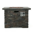 thumbnail image 2 of Mondawe 35" Square Lightweight MgO Concrete Wood Burning Fire Pit - 40,000 BTU, 2 of 9