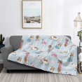 thumbnail image 6 of Throw Blanket for Couch - Cute Snowflake Dachshund Soft Comfy Lightweight Cozy Warm Throw Blanket, Fuzzy Plush Flannel Blanket & Throws for Sofa and Bed All Season, 6 of 8