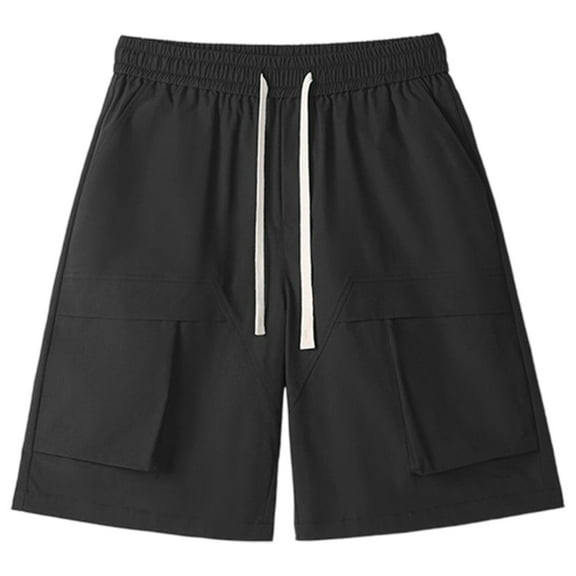 NAFUU Men's Cargo Sweat Shorts Men's Workout Shorts Drawstring Elastic Waist Lightweight Summer Casual Shorts With Pocket Relaxed Fit Pants