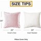 thumbnail image 5 of Fundas decorativas para cojines lumbares, 12 x 20 pulgadas, fundas de cojín sólidas de terciopelo con partículas suaves con pompones para sofá, dormitorio, automóvil, paquete de 2 Ofspeizc CZJJ-ZC11-23, 5 of 7