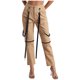 thumbnail image 4 of Pantalones Cargo con tiras para mujer, bolsillos con cremalleras decorativas, pantalones de baile de Jazz de Color sólido, ropa para festivales de música de Halloween, 4 of 5