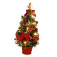 thumbnail image 4 of de Navidad de mesa con luces, miniárbol de Navidad artesanal, decoración del hogar, adorno navideño para oficina, año Nuevo, Navidad interior 20 luces 40cm BLESIY Árbol de mesa, 4 of 8