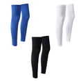 thumbnail image 4 of UPF 50+ Cooling Ice Silk Leg Sleeves, Anti-Slip UV Protection Full Length Leg Covers, Breathable Moisture Wicking Compression Leg Gaiters for Cycling Driving Fishing Outdoor Sports, 4 of 6