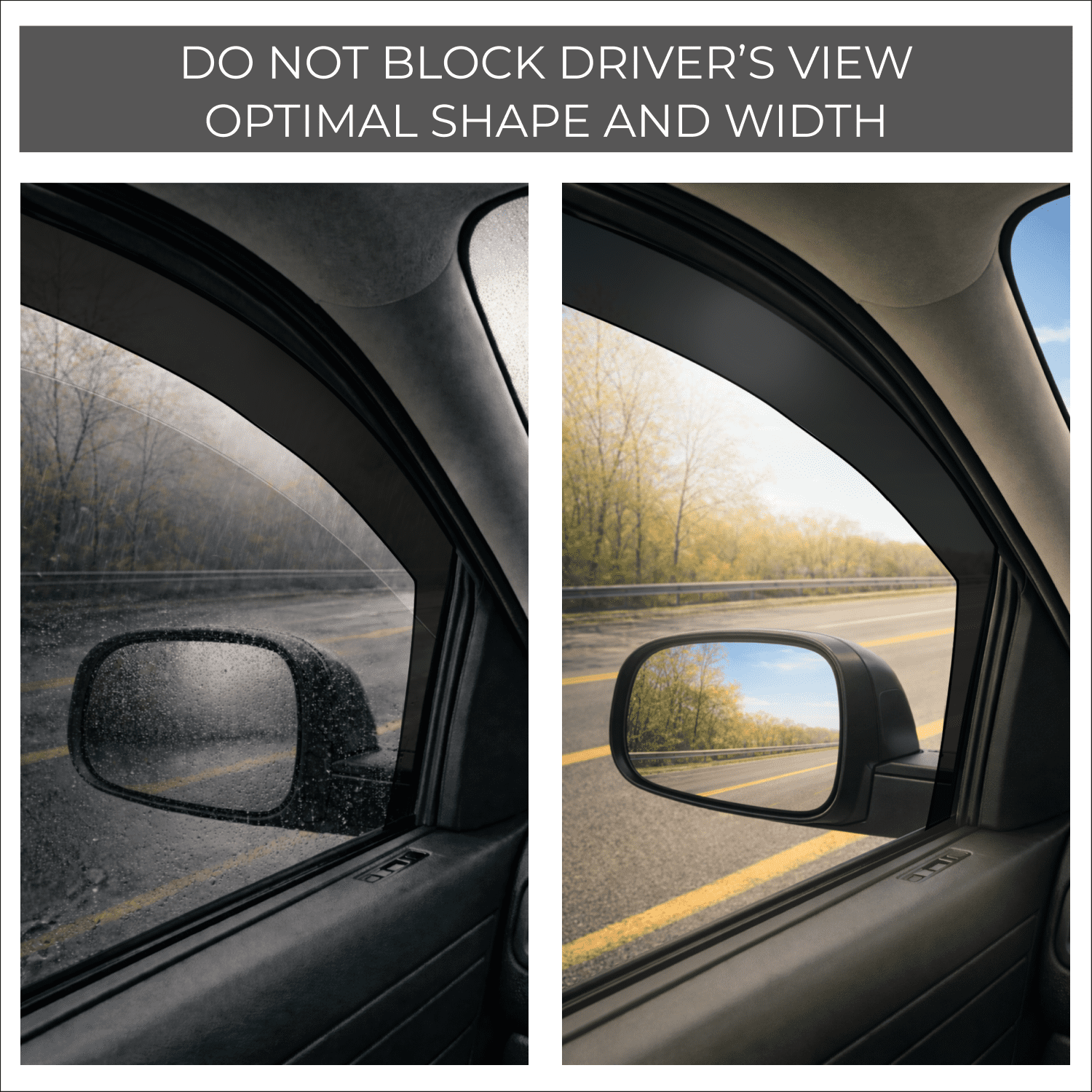 GrandWheel Co Window Deflectors Smoke Tinted In-Channel Side Window Vent Visor Deflectors Rain Guards Compatible with Honda CR-V (CRV) 2023-2026 - 4pcs. GW0816