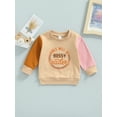 thumbnail image 2 of Baby Toddler Girls Long Sleeve Sweatshirt Letter Print Round Neck Pullover Top for Fall Winter, 2 of 9