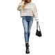thumbnail image 2 of Lucakuins Suéter de punto para mujer, manga larga, cuello redondo, sólido, suelto, suéter cálido para otoño invierno Lucakuins  moda, 2 of 5