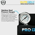 thumbnail image 6 of PRO+AQUA ELITE SERIES GEN2 PRO-100-E 3-Stage Whole House Water Filtration System for City and Well Water with Pressure Gauges, Removes 99% of Chlorine, VOCs, Odors & Contaminants, 1” Ports, 6 of 8