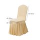 thumbnail image 2 of Juego de 2 fundas para sillas de comedor,Funda para silla de comedor con falda,Protector de fundas de asiento lavables para decoración del hogar/fiesta, 2 of 5
