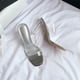 thumbnail image 4 of Sandalias Tacón Grueso Punta Cuadrada Mujer Slip On Open Toe para Fiesta Boda, 4 of 9