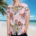thumbnail image 5 of High Quality Hawaiian Shirts for Men Short Sleeve Aloha Beach Shirt Floral Summer Casual Button Down Shirts Blouses KDK2UN, 5 of 7