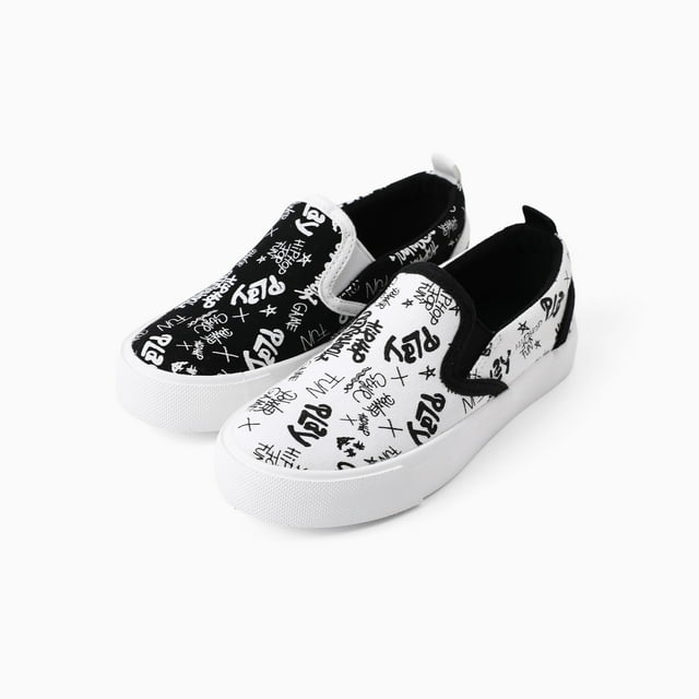 Patpat Espadrilles à Enfiler Chaussures de Mode avec Lettres Graffiti (Tout-Petits à Petits Grands Enfants)