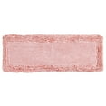 thumbnail image 5 of Better Trends 20" x 60" Bathroom Runner Mat, 100% Cotton Non-Slip Bath Rug, Water Absorbent, Machine Washable for Bathroom and Shower Use, Pink Shaggy Border Collection, 5 of 6