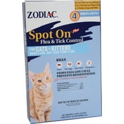 Small - 4 count Zodiac Spot On Plus Flea and Tick Control for Cats and Kittens