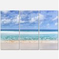 thumbnail image 4 of Designart Tranquil Beach under White Clouds Canvas Wall Art, 4 of 4