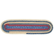 Colonial Mills Quilter'S Choice Braided Blue Area Rug 8"x28"