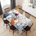 thumbnail image 6 of Thanksgiving Fall Table Cloth Waterproof Tablecloths, Blue White Pumpkin Eucalyptus Autumn Tablecloth Dining Table Cover for Kitchen Party Tabletop Outdoor, Rectangle Tablecloth 54x108 Inch, 6 of 9