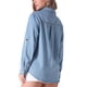 thumbnail image 3 of Chaqueta de mezclilla para mujer INSPIRE CHIC, camisa de manga larga con botones y bolsillos, 3 of 5