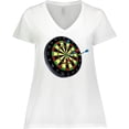 thumbnail image 3 of Inktastic Dart Board Women's Plus Size V-Neck T-Shirt, 3 of 5