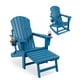 thumbnail image 2 of Yeshouse  Sillas Adirondack plegables, mecedora de exterior de HDPE resistente a la intemperie con otomana retráctil, asientos Adirondack para patio, terraza o espacios al aire libre, 2 of 7