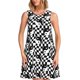 thumbnail image 1 of Easygdp Ying Yang Checkered para Vestido Transpirable de Mujer, Vestido Suelto de Manga Corta con Pliegues y Bolsillos para el Verano, 1 of 7