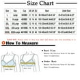 thumbnail image 3 of Ashirexll Bras for Women Adjustable Straps Non Steel Ring Style Printed Gathered Middle Button Breathable Underwear Daily Bra Blue L, 3 of 5