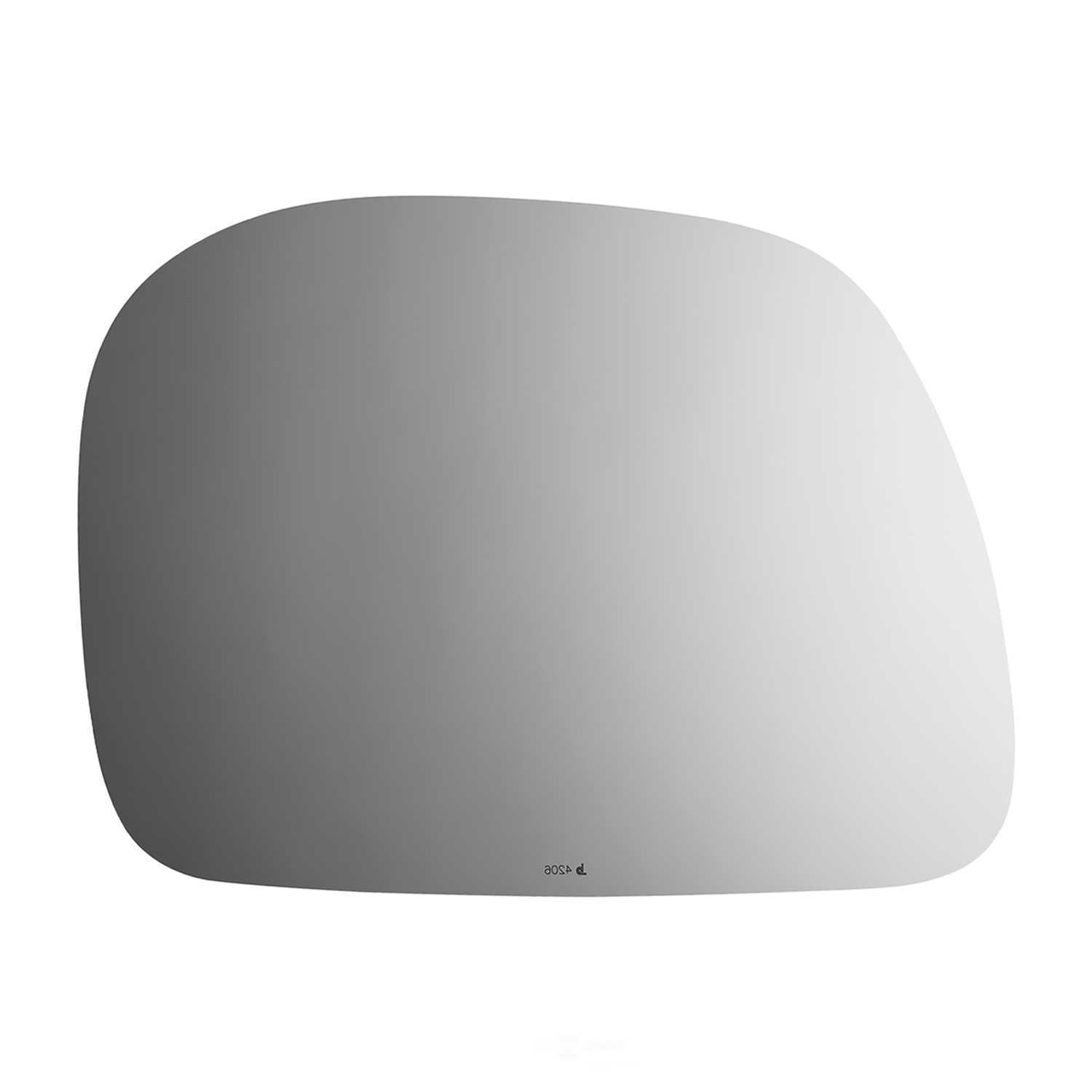 Burco 4206 Passenger Side Flat Replacement Mirror Glass for Ford