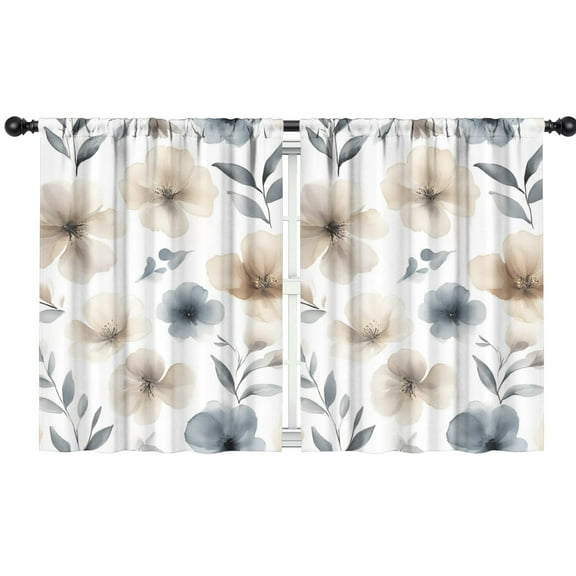 Blackout Kids Curtains,Pioneer Flower Childrens Insulated Curtains Set Of 2,Bedroom Essentials,Toddler Room Decor 42x54in(106x137cm)