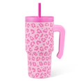 thumbnail image 1 of Vaso para beber SANDJEST Kid de 20 oz con mango aislante, color rosa, 1 of 7