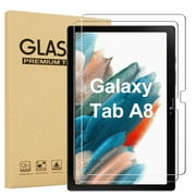 [2 Pack] EpicGadget Screen Protector for Samsung Galaxy Tab A8 (2022) 10.5 Inch Scratch Resistant Bubble Free Tempered Glass Screen Protector for Samsung Tab A8 10.5" Tablet (SM-X200/SM-X205/SM-X207)