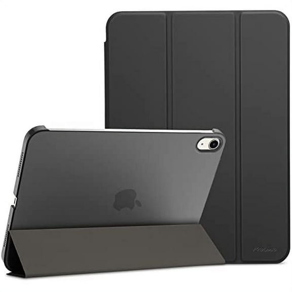 ProCase for iPad 10th Generation Case 2022 iPad 10.9 Inch Case, iPad 10 Case Slim Stand Hard Shell Back Protective Smart Cover for 10.9” iPad 10th Gen 2022 Release A2696 A2757 A2777 -Black