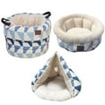thumbnail image 3 of Pet Bed Geometrical Ultra Soft Deep Sleep Cat Winter Bed Puppy Cushion, 3 of 6