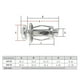 thumbnail image 4 of 40 Piezas Tuercas Jack M6X25 Tuercas de Pétalo de Tornillo de Metal de Coche con Tornillo, 4 of 7